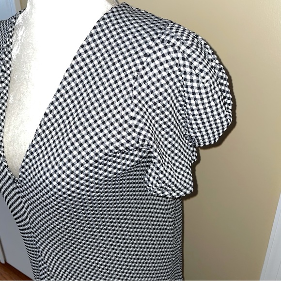 Zara Black & White Checker Print Dress - Picture 5 of 8
